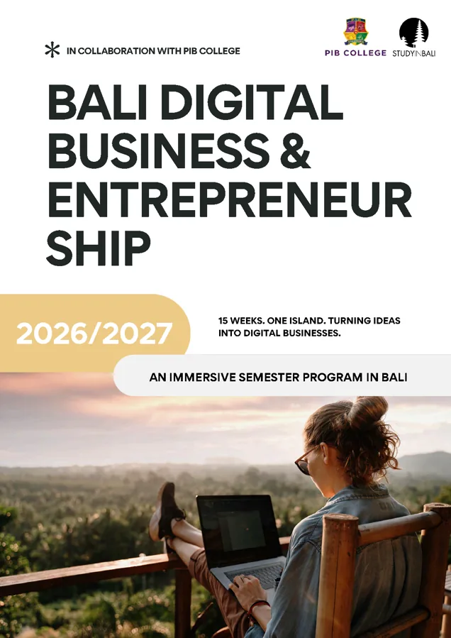 Bali Digital Business & Entrepreneurship Info Pack cover