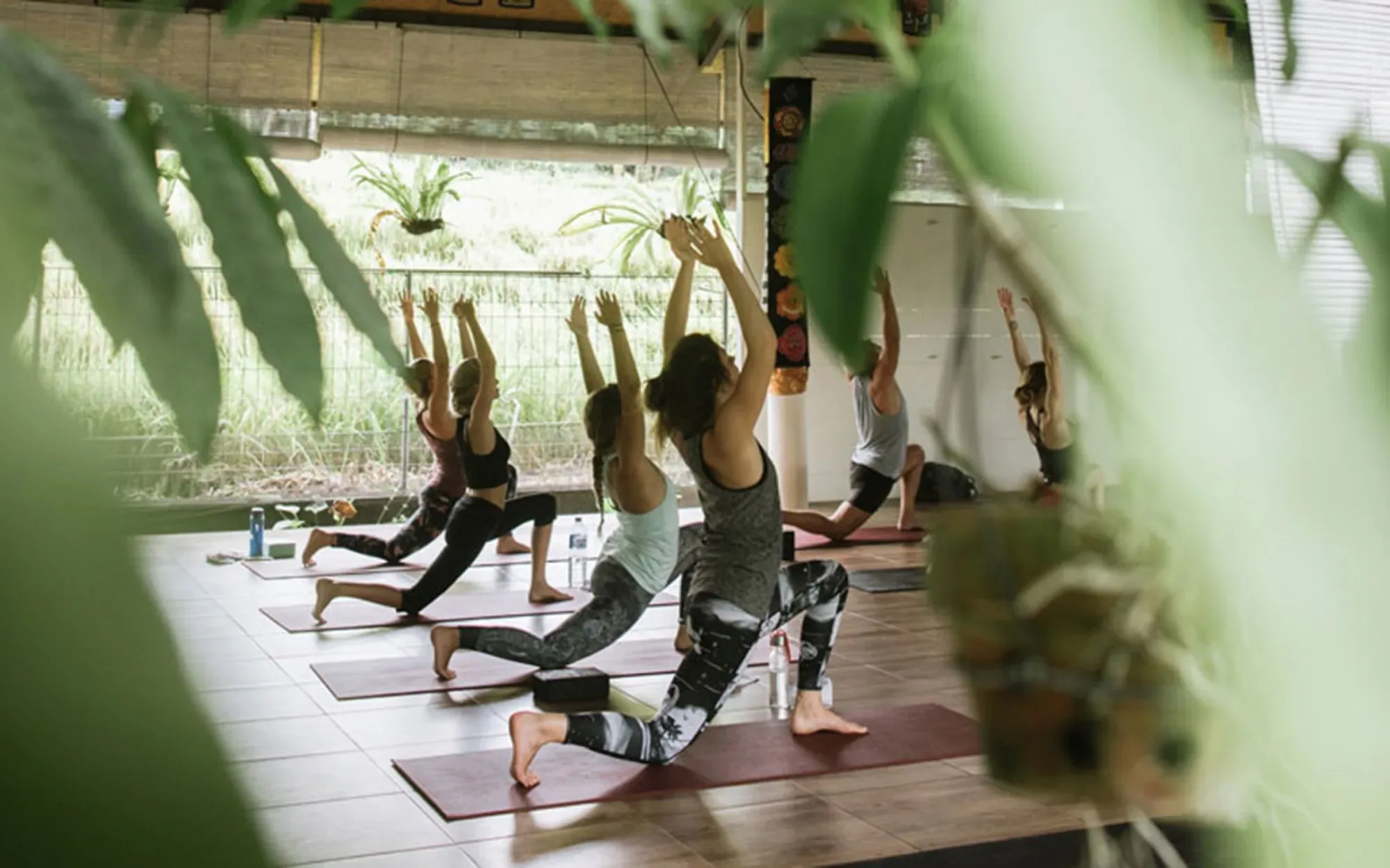 Yoga class at Pranava Yoga Bali