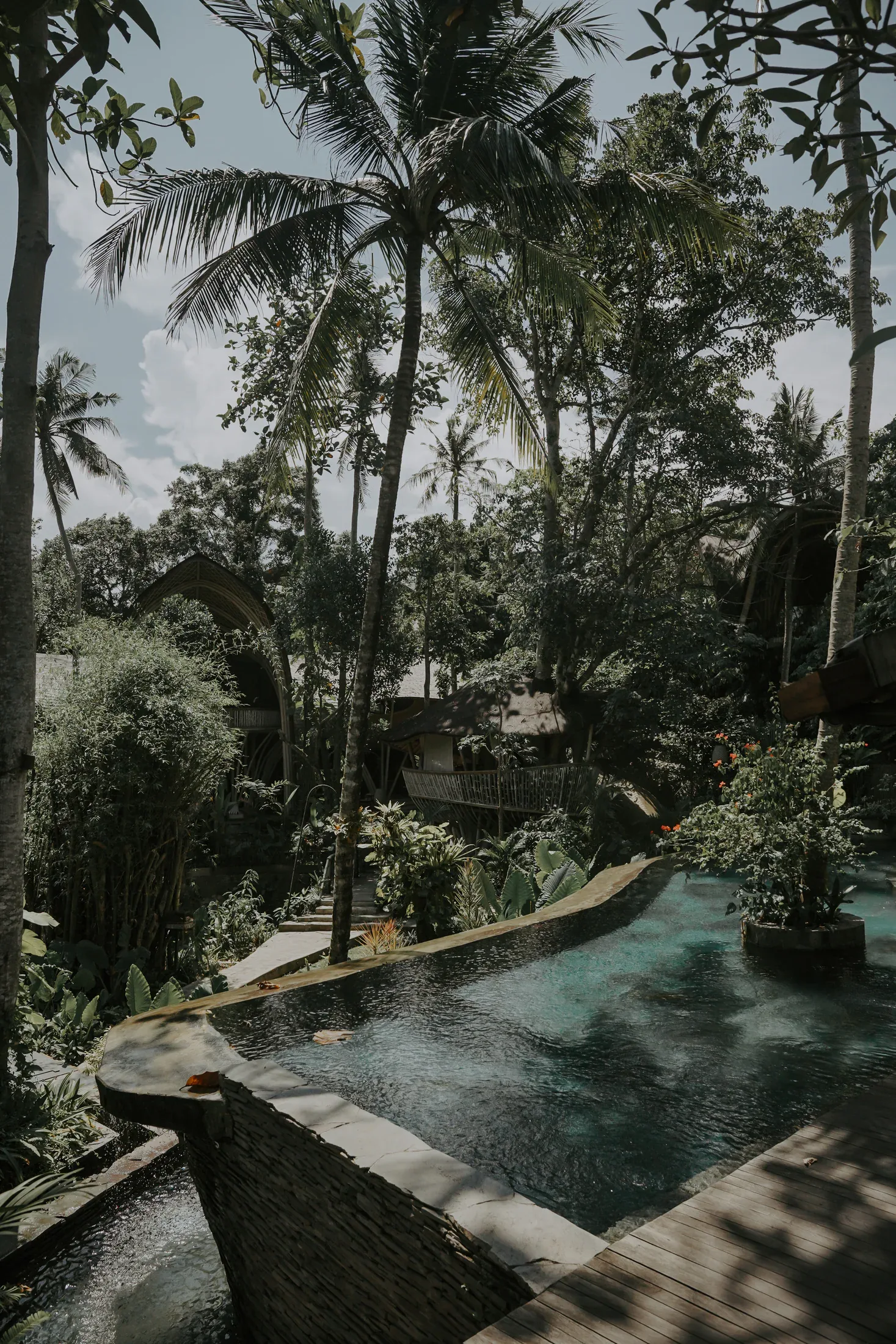 Tropical architecture at Ulaman Eco Retreat