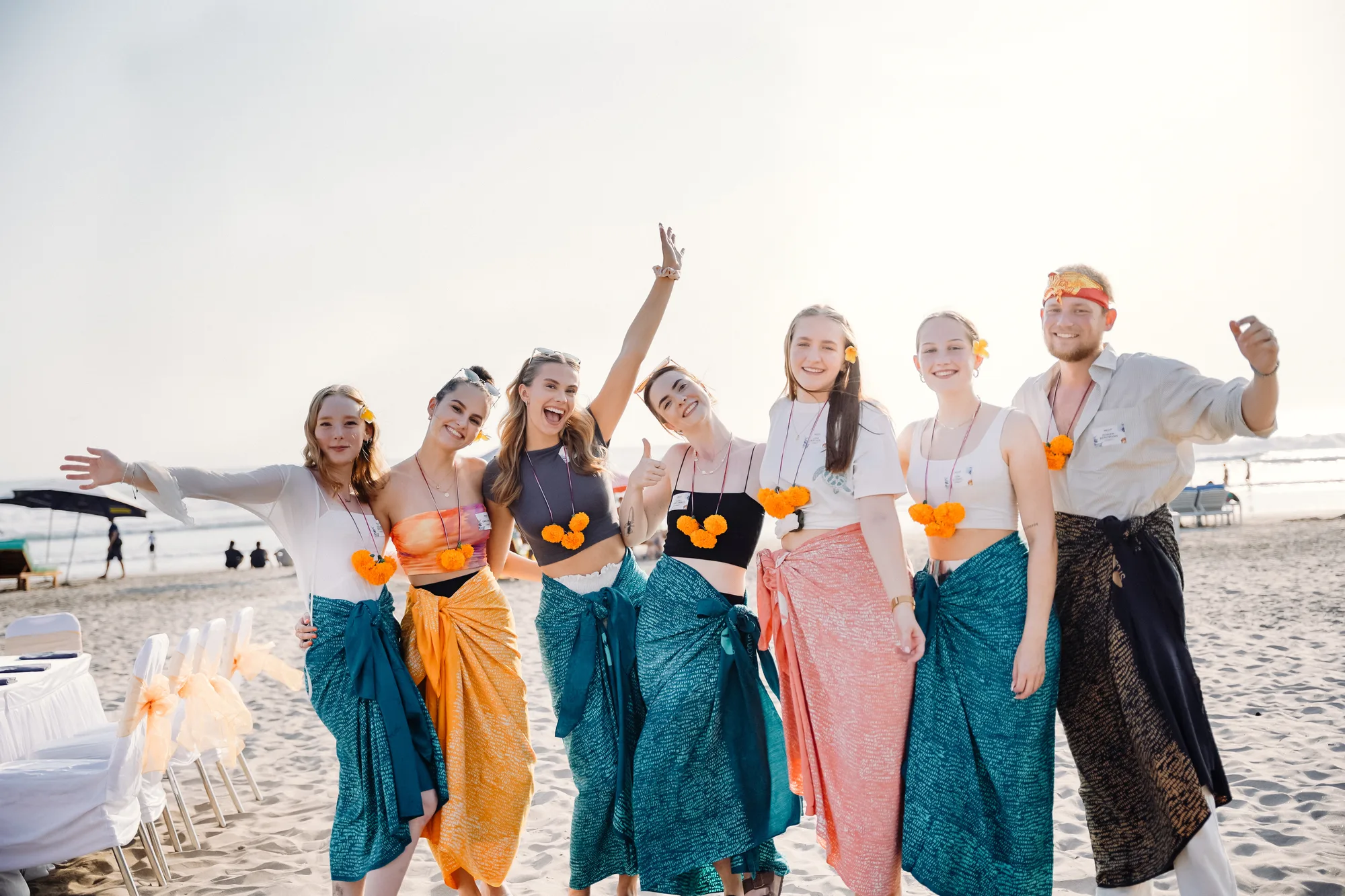 Cohort welcome dinner on the beach